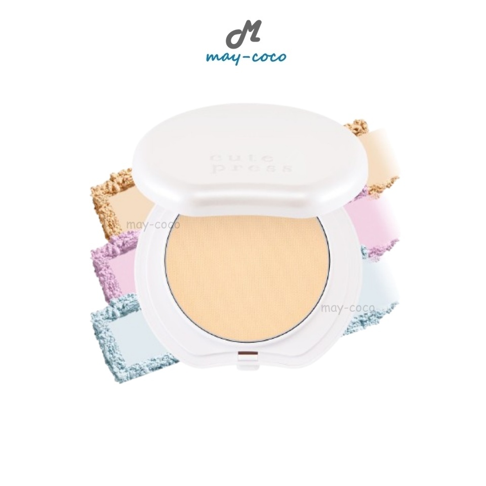ถูก/แท้/มีไลฟ์ แป้ง Cute Press Hybrid Airbrush Blotting Finish Powder แป้งเซ็ตผิว แป้งโปร่งแสง ปกปิด คุมมัน บางเบา