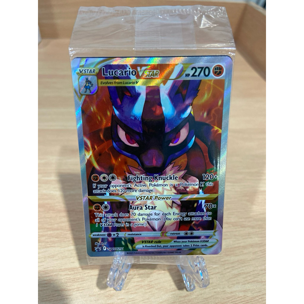 การ์ด Lucario VSTAR Promo Holo (พร้อมส่ง🇹🇭)