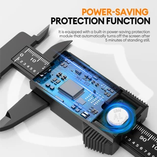 TASKTOOL เวอร์เนียร์ ดิจิตอล 1.7 นิ้ว ความแม่นยำสูง 0-150mm ตัวเครื่องโลหะ Digital Vernier caliper มีแบตเตอรี่ให้มาด้วย