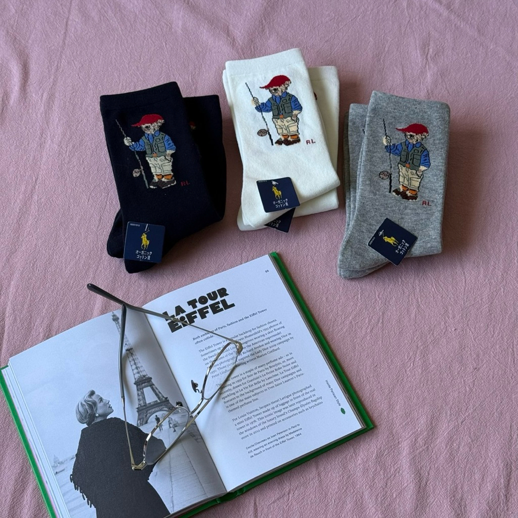 🍅 Hello winter 🛝  RL Crew Socks Pony Logo 🌞 🧦  Made in japan 🇯🇵