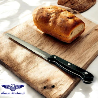 M Well Kitchenware มีดหั่นขนมปังสเตนเลสสตีล ด้ามเบกาไลท์ ขนาดใบมีด 11นิ้ว KC717