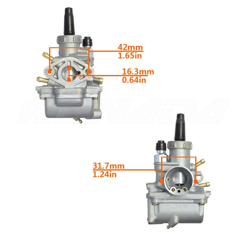 คาร์บูเรเตอร์สําหรับ 【จัดส่งที่รวดเร็ว】คาบู RC80 RC100 อาร์ซี100/ อาร์ซี110/ อาร์ซี80/ คริสตัล/ สวิง คาบูเรเตอร์ มอเตอร์