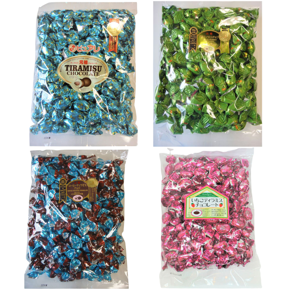 Japan original Tiramisu Almond Chocolate 500g (Choco, Matcha, Strawberry, Coffee) เหมาะสำหรับงานปาร์ตี้ แบ่งปันได้เยอะ