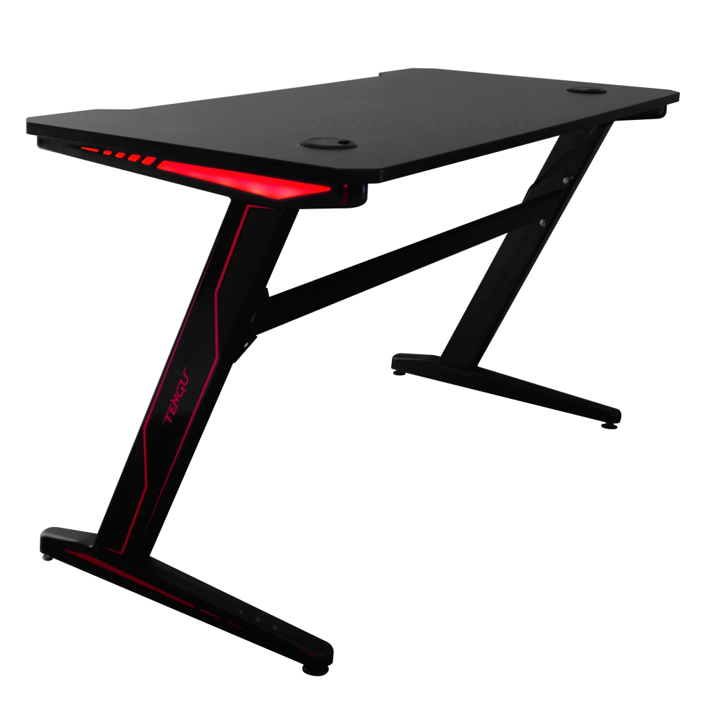 Tengu Sasaki Gaming Desk โต๊ะเกมมิ่ง เล่นเกม ทำงาน หน้าโต๊ะขนาด 120x60 ซม. มีไฟ RGB  รับประกัน 1 ปี