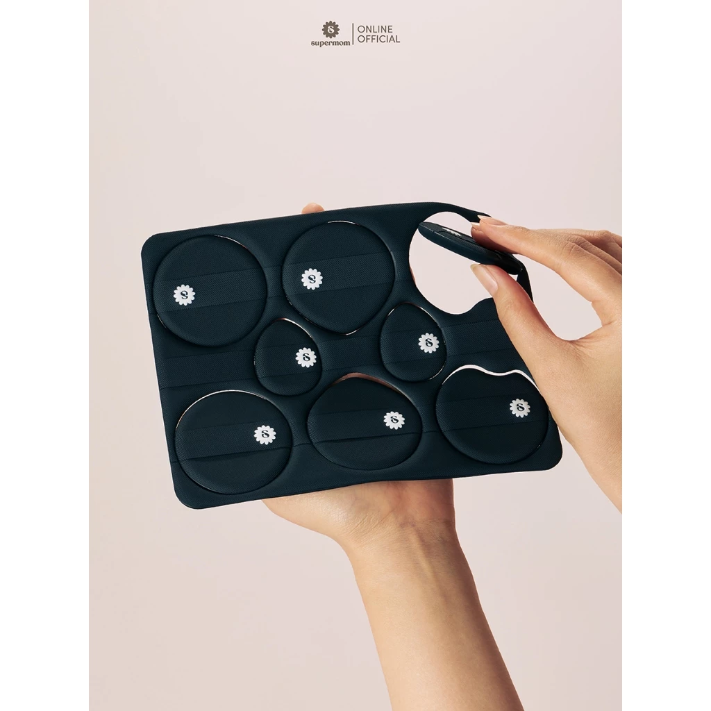 SUPERMOM l 134 Essential Puff Kit เซ็ตพัฟคุชชั่น รองพื้น คอนซีลเลอร์ แบบแกะใช้ จำนวน 8 ชิ้น(พัฟ8เซียน)