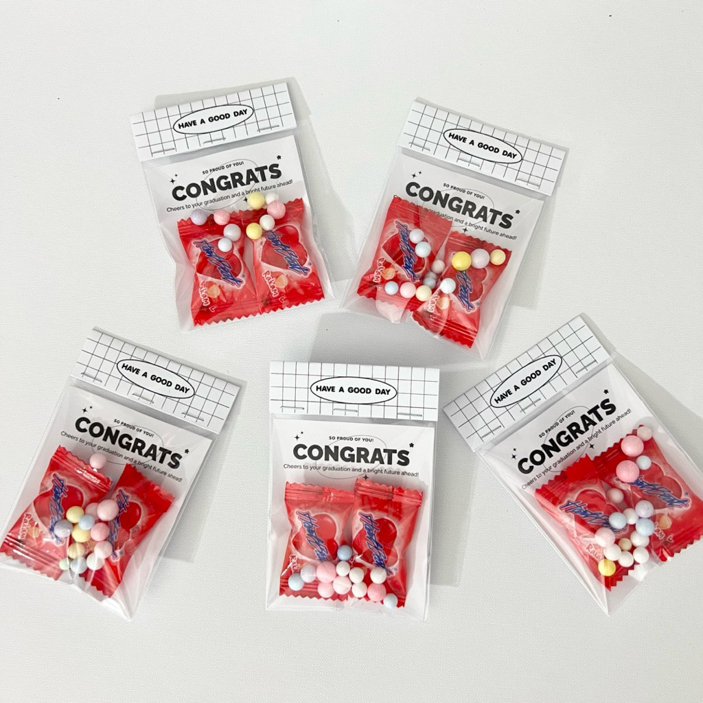 ✨  (พร้อมส่ง) ลูกอมปัจฉิม ขนมให้เพื่อนวันเรียนจบ ปัจฉิมนิเทศ ลูกอมฮาร์ทบีท