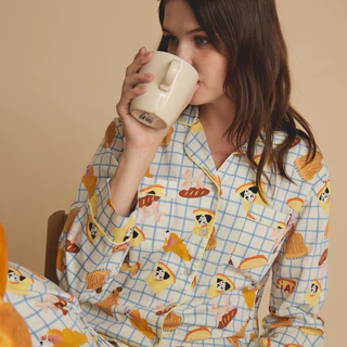 Bokery winter set แขนยาว ขายาว ชุดนอนโนบรา Call it a day