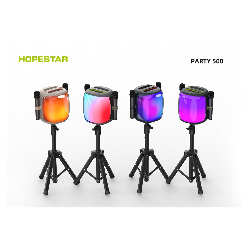 Hopestar PARTY 500 – ลำโพงบลูทูธปาร์ตี้ 100W พร้อมไมค์คู่ไร้สาย ของแท้ประกันศูนย์ไทย 1ปี