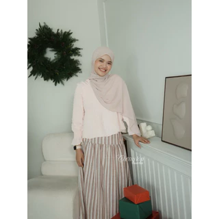(C71)Heartmade-Cherry top🍒(สินค้าพรัอมส่ง)เสื้อสม๊อคช่วงตัวซับในทั้งตัว