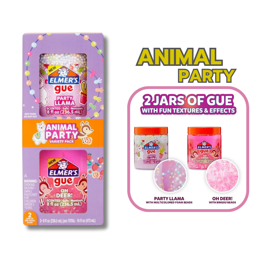Elmer's Slime Glue ชุดทำสไลม์ ชุดสไลม์หรรษา ชุดปาร์ตี้สไลม์ / แพ็ค