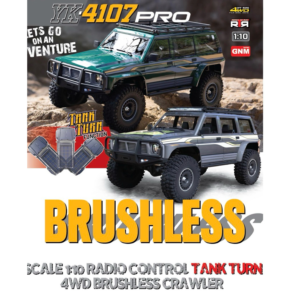 Yikong YK4107 Pro 4WD 1/10 RC Rock Crawler RTR Send From Bangkok 🇹🇭