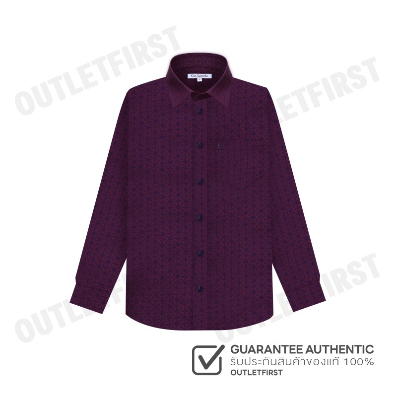 GUY LAROCHE รุ่น MAN'S LONG SLEEVES SHIRT CODE: BAB9201S4RE เสื้อเชิ้ต เสื้อแขนยาว เสื้อผู้ชาย