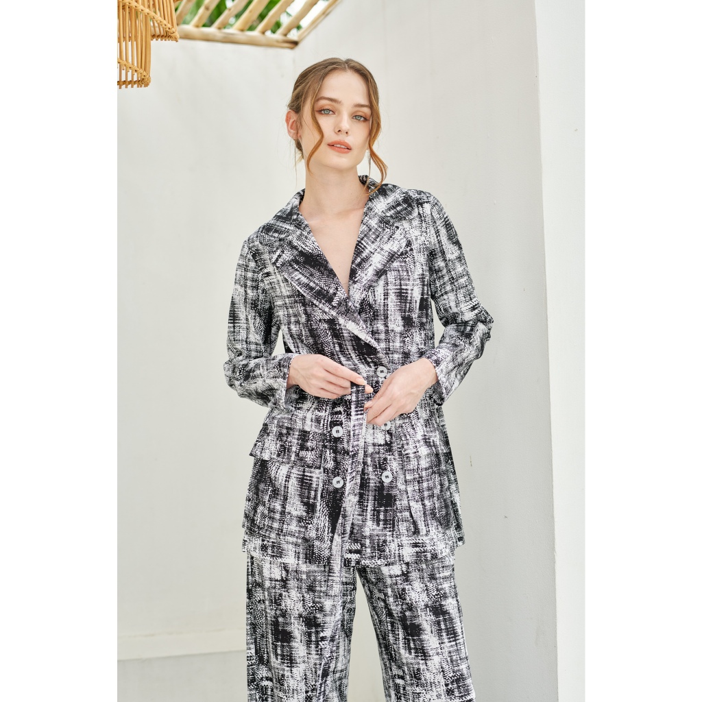 TANGO TANGERINE - BROOKLYN BLAZER เสื้อเบลเซอร์แขนยาว  & PAZ PANTS กางเกงขายาวทรงขากว้าง