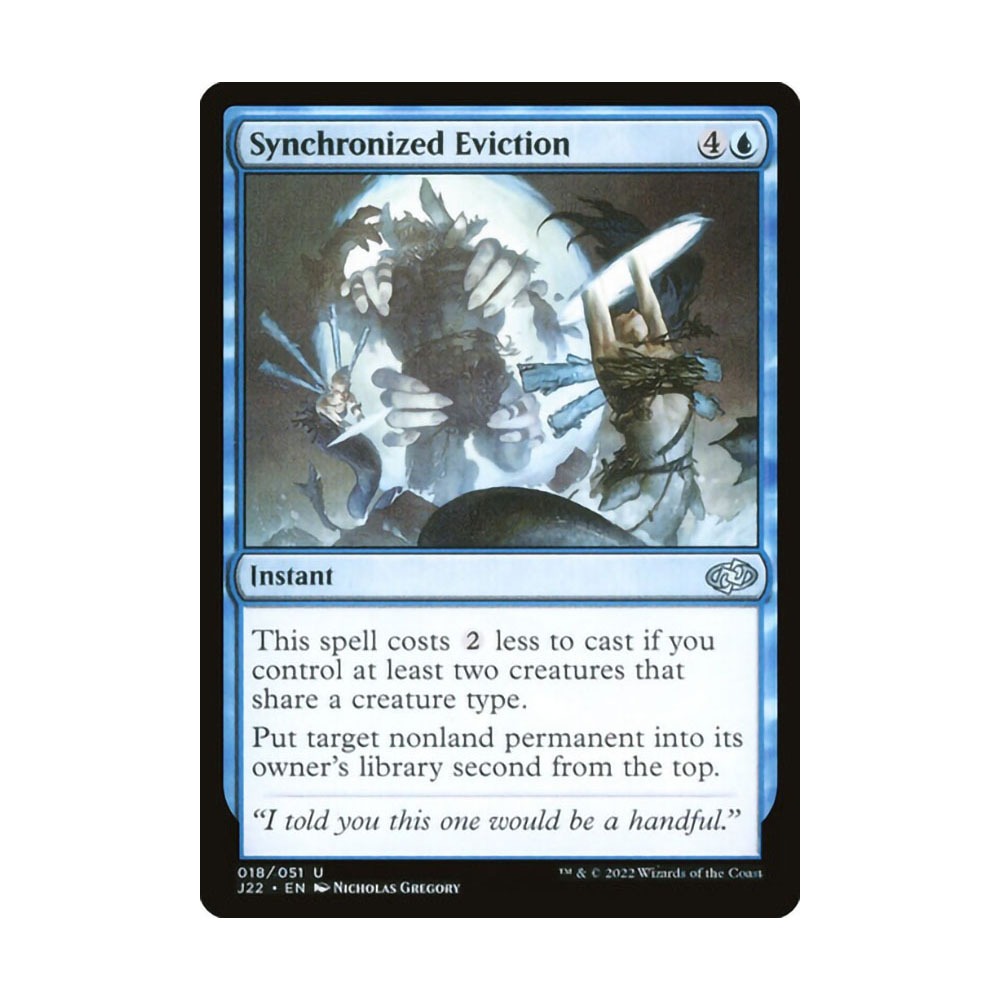[MTG] Synchronized Eviction [J22] [BLUE] [U] - Magic the Gathering SINGLES