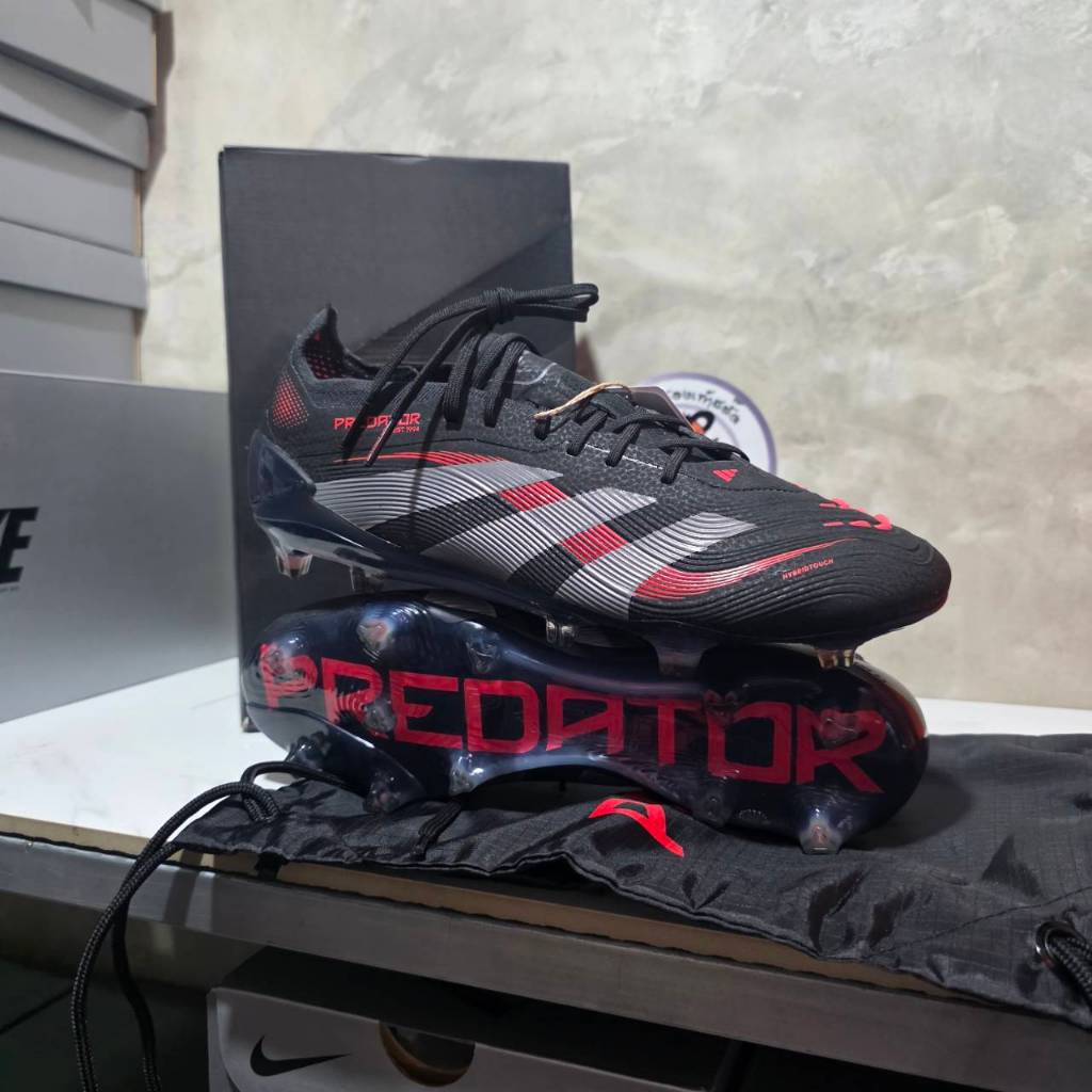 Predator 2025 ท็อปลิ้นปกติ  ADIDAS PREDATOR ELITE FG รองเท้าฟุตบอล อดิดาส ตัวท็อป ของแท้ มือ1