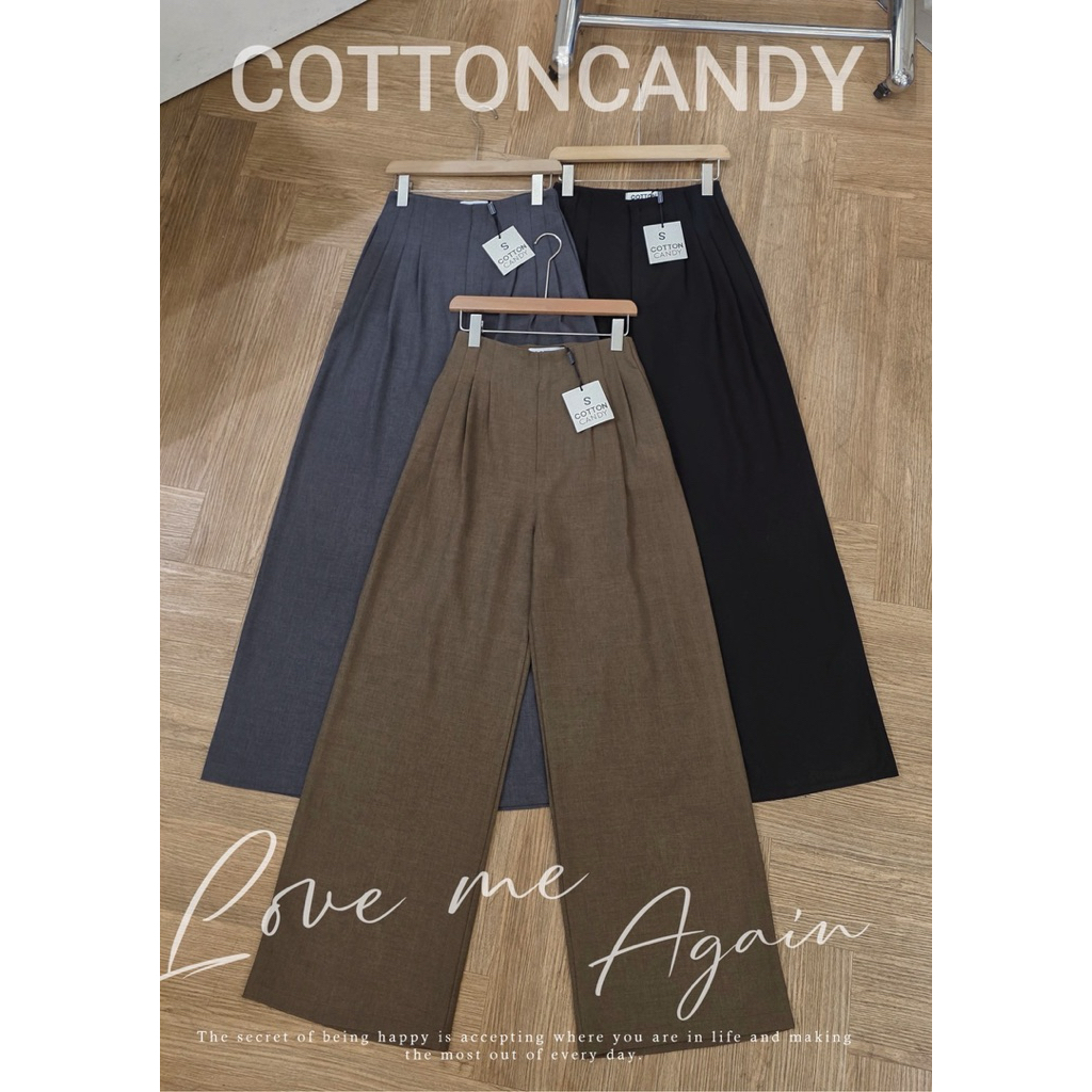 #Cotton Candy กางเกงขายาวเอวสูงโลซี่ New  Lozy korea pants
