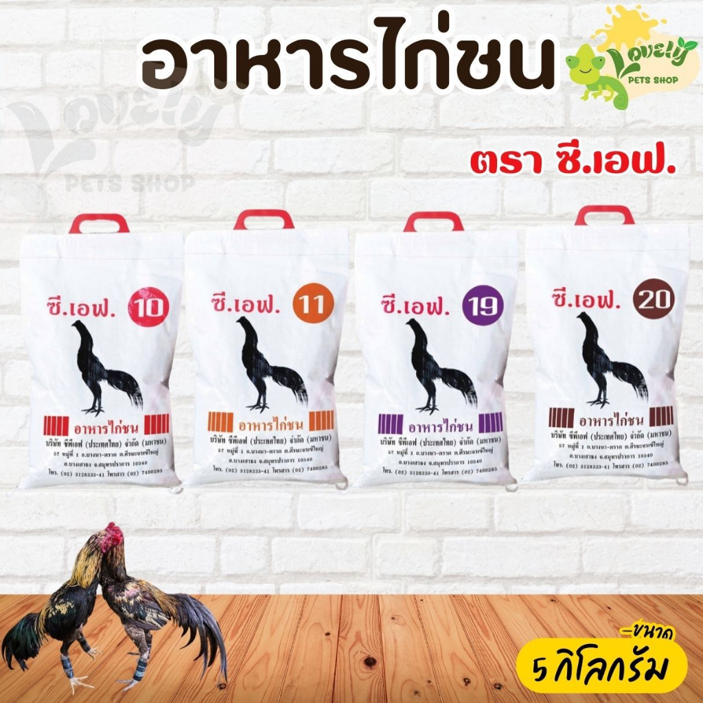 อาหารไก่ชน ซีเอฟ CF เบอร์ 10 ขนาดบรรจุ 5 กก.