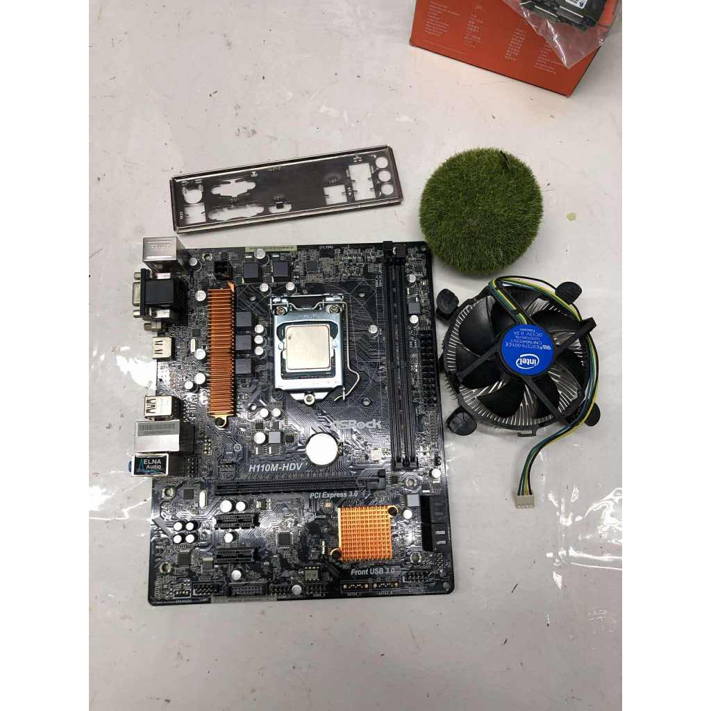 MAINBOARD (เมนบอร์ด) 1151 ASROCK H110M-HDV + i5 6500 พร้อมใช้งาน ประกันร้าน