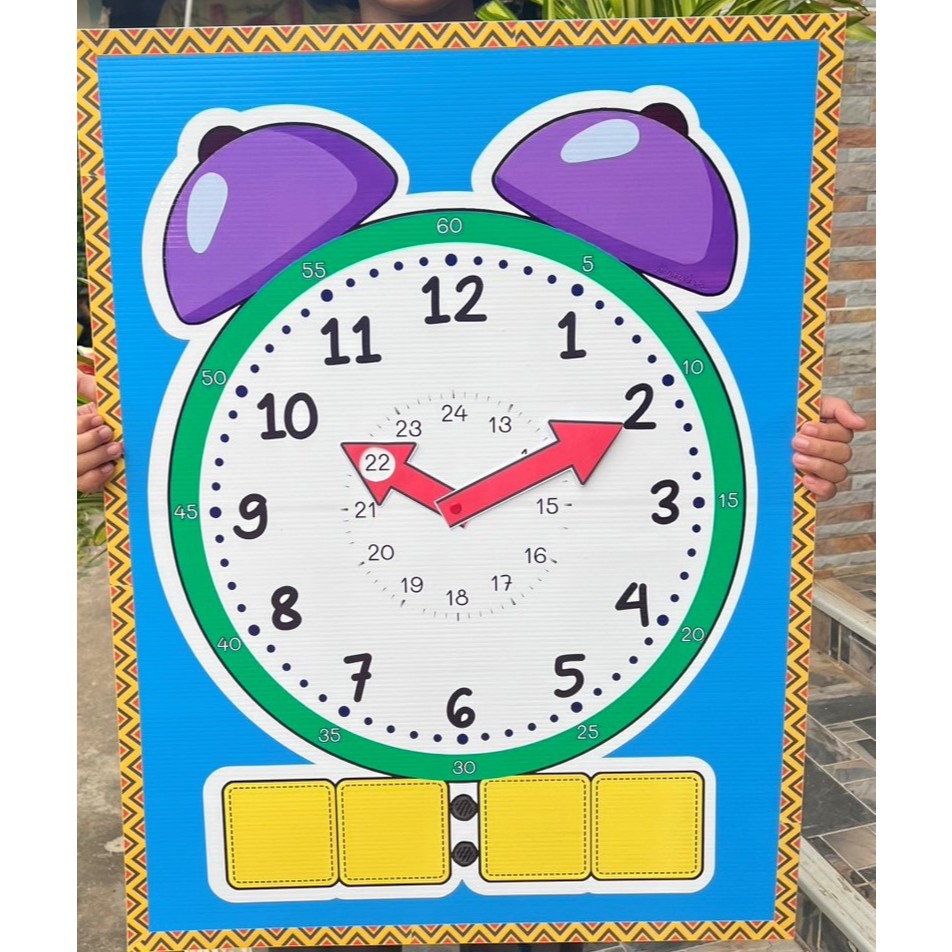 สื่อการสอนนาฬิกาใหญ่ (ขนาด 50X65 cm.)