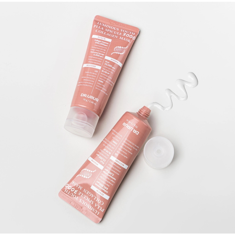 (🌼แท้ / พร้อมส่ง🌼) DR.URUR Luminous Youth Plla Spicule 3000 Collagen Mask 70g