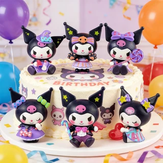 🔥พร้อมส่ง🔥โมเดลซานริโอ้ คุโรมิ Sanrio Kuromi ตุ๊กตาฟิกเกอร์ สําหรับตกแต่งเค้ก ของแต่งบ้าน ตกแต่งรถยนต์