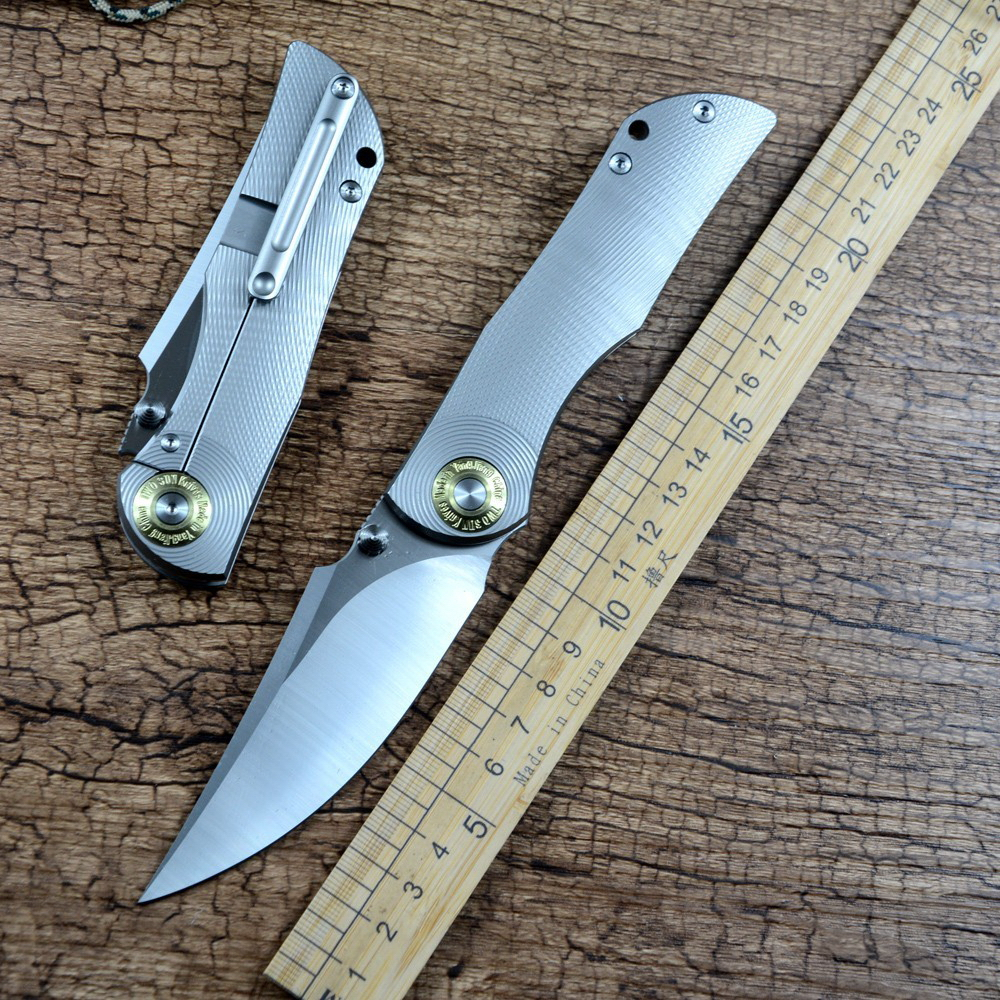มีดพับ folding knife Twosun TS269 ของแท้ ใบ 3.7 สุดยอดเหล็ก M390, Frame lock, Ceramics ball bearings