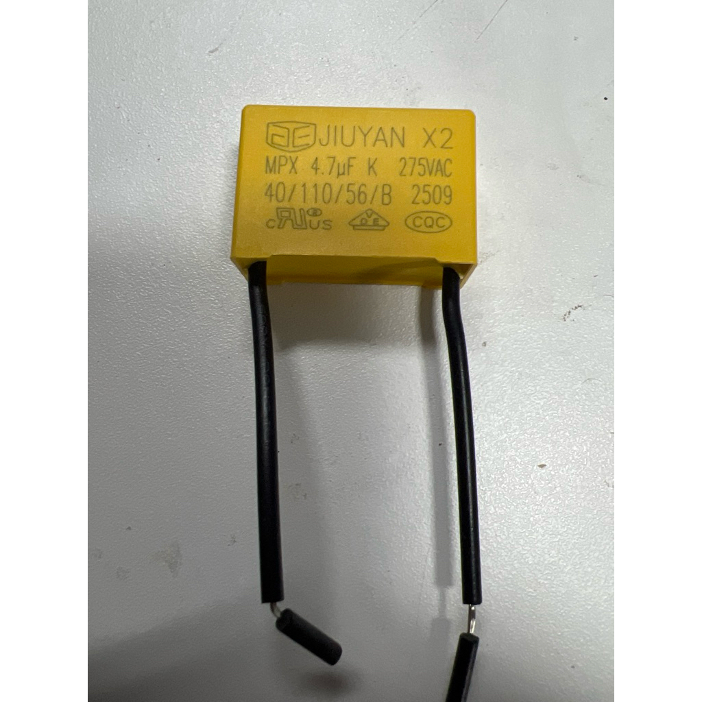 4.7uF 275V Capacitor for Universal WiFi Smart Switch ตัวเก็บประจุไฟฟ้าสำหรับสวิตช์ไฟอัจฉริยะแบบไม่ต้