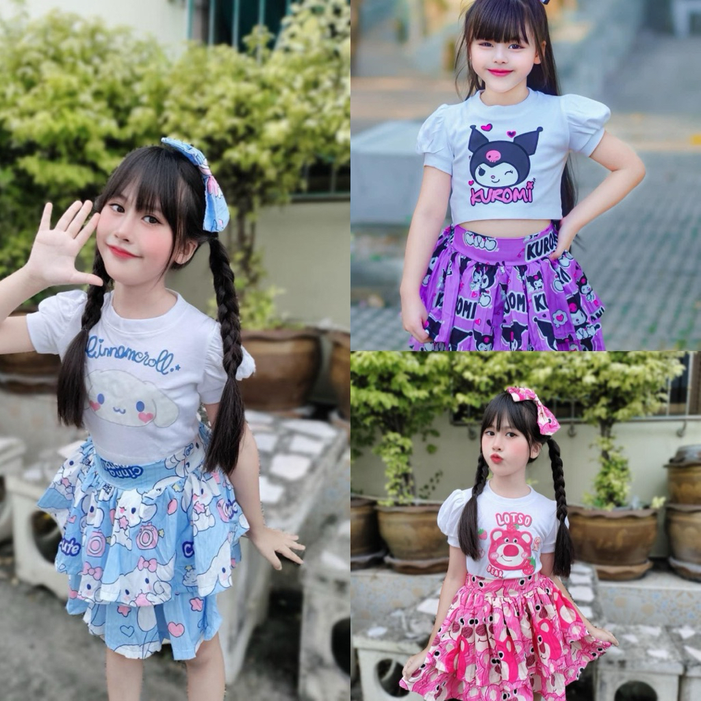 ชุดเซ็ตสาวน้อยน่ารักๆ แถมกิ๊บติดผม