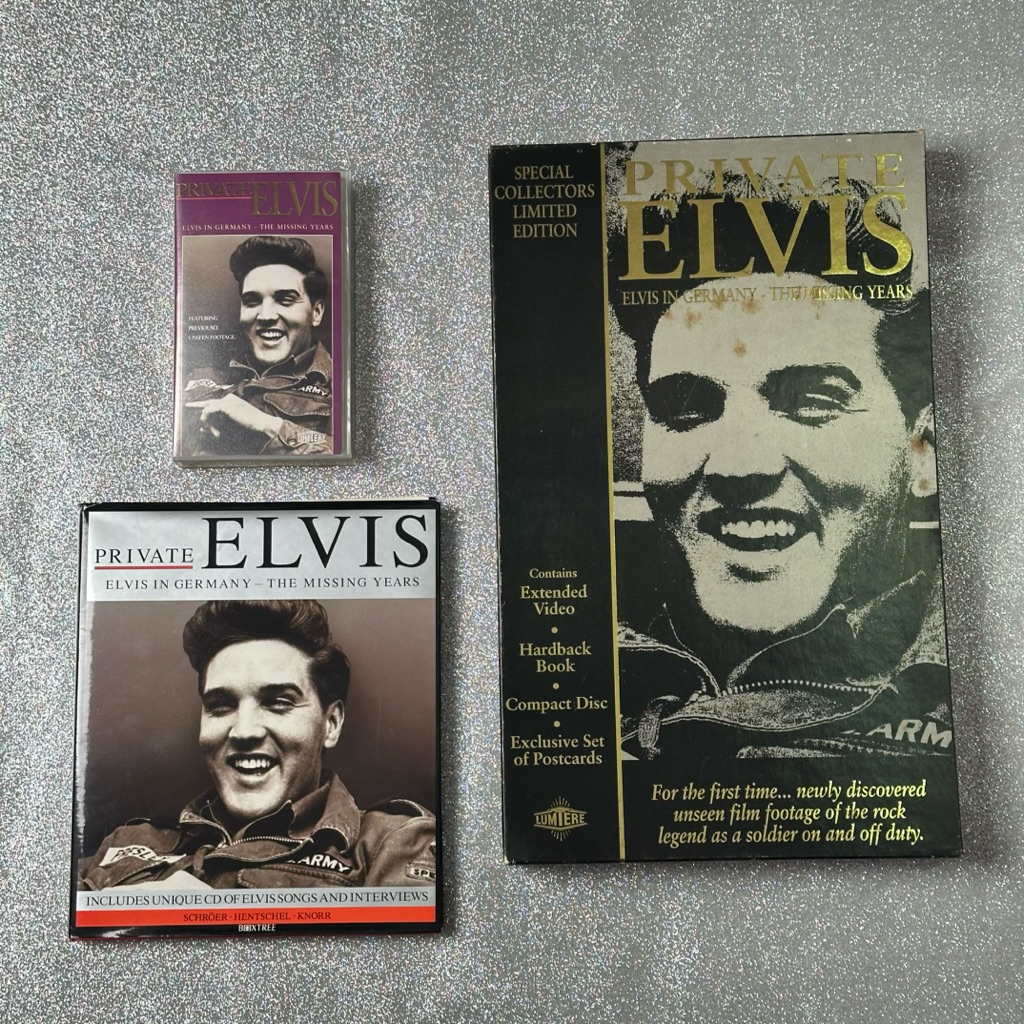 VDO & Book / CD PRIVATE ELVIS ELVIS IN GERMANY - THE MISSING YEARS