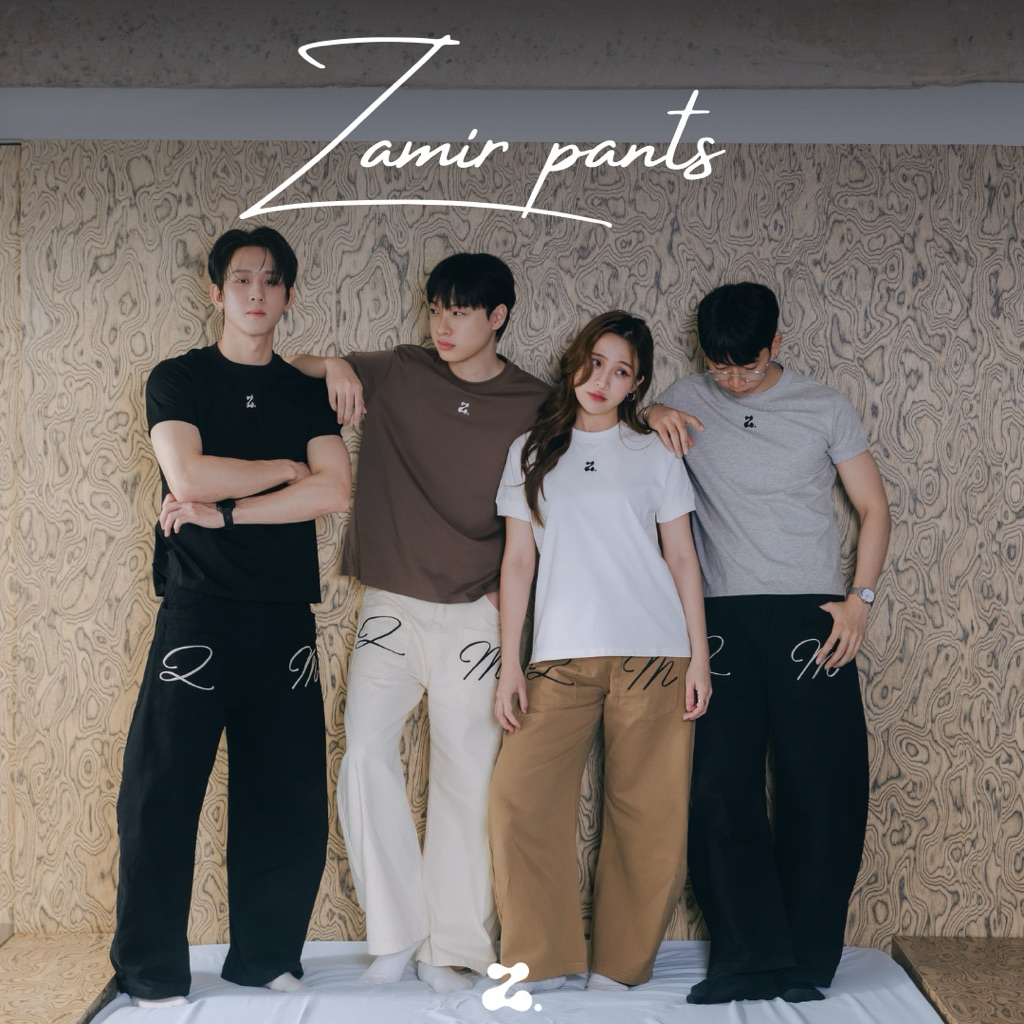 ZAMIO ZAMIR pants กางเกงขายาวทรง barrel ขาพอง