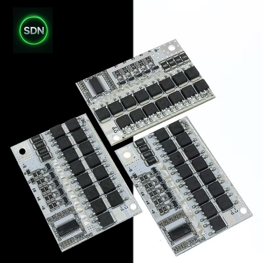 บอร์ดวงจรควบคุมแบตเตอรี่ L-ion และ LFP 4S 3S Peak 100 A