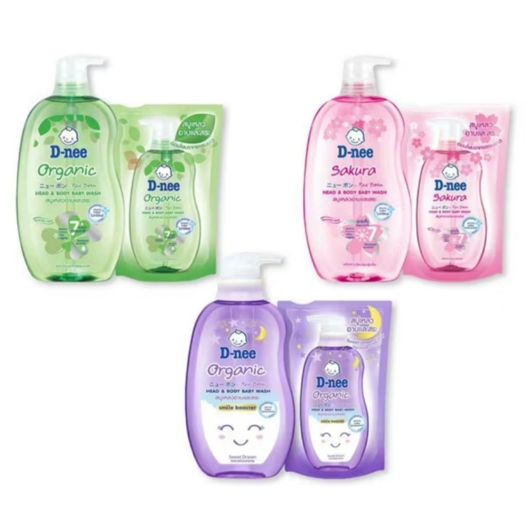 D-nee สบู่เหลวอาบและสระ ขนาด 750ml.(ฟรีสบู่เหลวอาบและสระถุงเติมขนาด 350ml.)