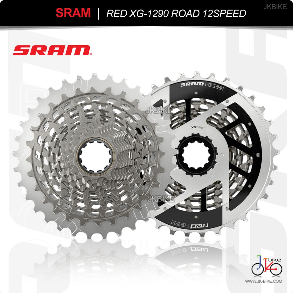 เฟืองจักรยานเสือหมอบ 12สปีด SRAM RED XG-1290 ROAD CASSETTE 12SPEED