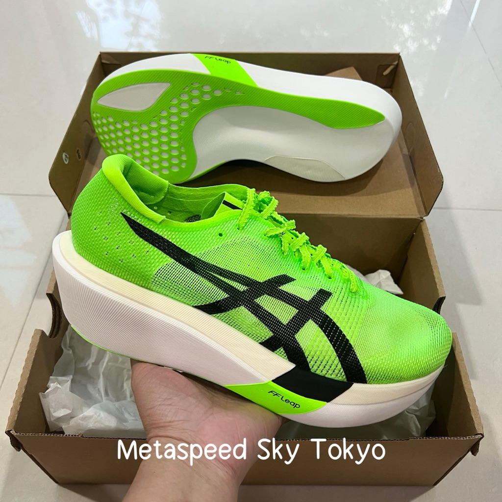 💚พร้อมส่ง💚 รองเท้าวิ่ง Asics Metaspeed Sky Tokyo สี Green Gecko/Black (1013A162) จากญี่ปุ่น