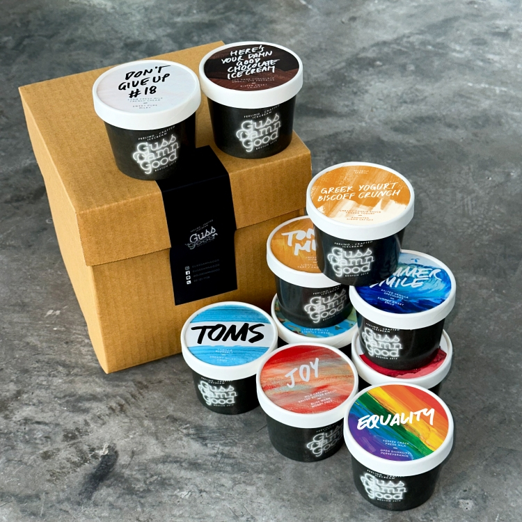 [ส่งฟรี] เซ็ตไอศกรีม Introduction To GussDamnGood 10 ถ้วย (Cup 85g) - (ไอติม/ขนม/เซ็ตของขวัญ)