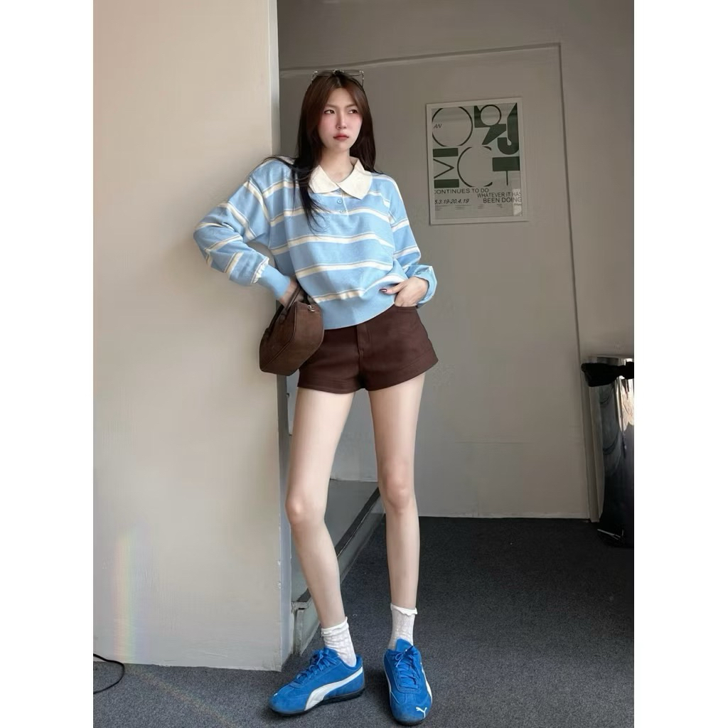 ส่งต่อเสื้อโปโลแขนยาวไหมพรม WARIN BRAND (ทักแชทก่อนสั่งซื้อ)