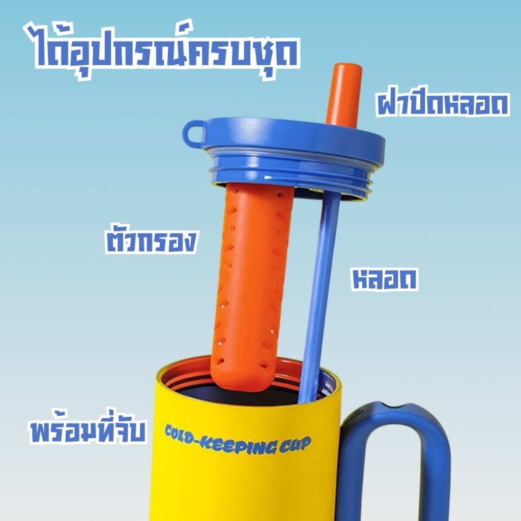 แก้วเก็บความเย็นและความร้อน สแตนเลส 316บขนาด 750 ML .มาพร้อมหูจับ เก็บอณุหภูมิได้ยาวนาน 7 - 11 ชม. รูปที่ 7