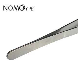 [ส่งด่วน] Nomoy Pet ฟอร์เซปสแตนเลส Forceps ฟอเซป แบบปากตรง/โค้ง Stainless Steel Tweezers ที่คีบ แหนบ