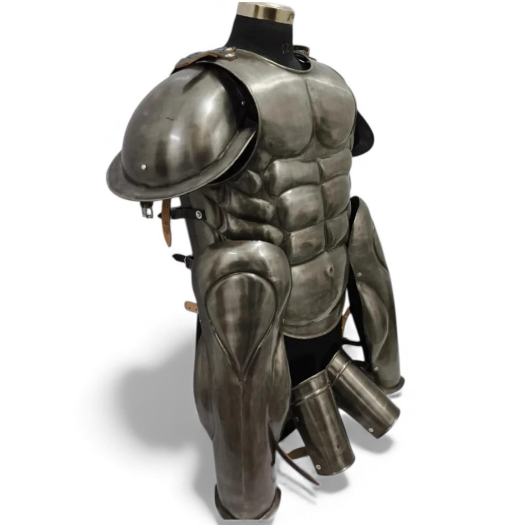 นำเข้ายุโรป 🛡️ ชุดเกราะนักรบสปาร์ตัน/โรมัน (Muscle Armor) ⚔️  Handmade Spartan Warrior Muscle Cuiras