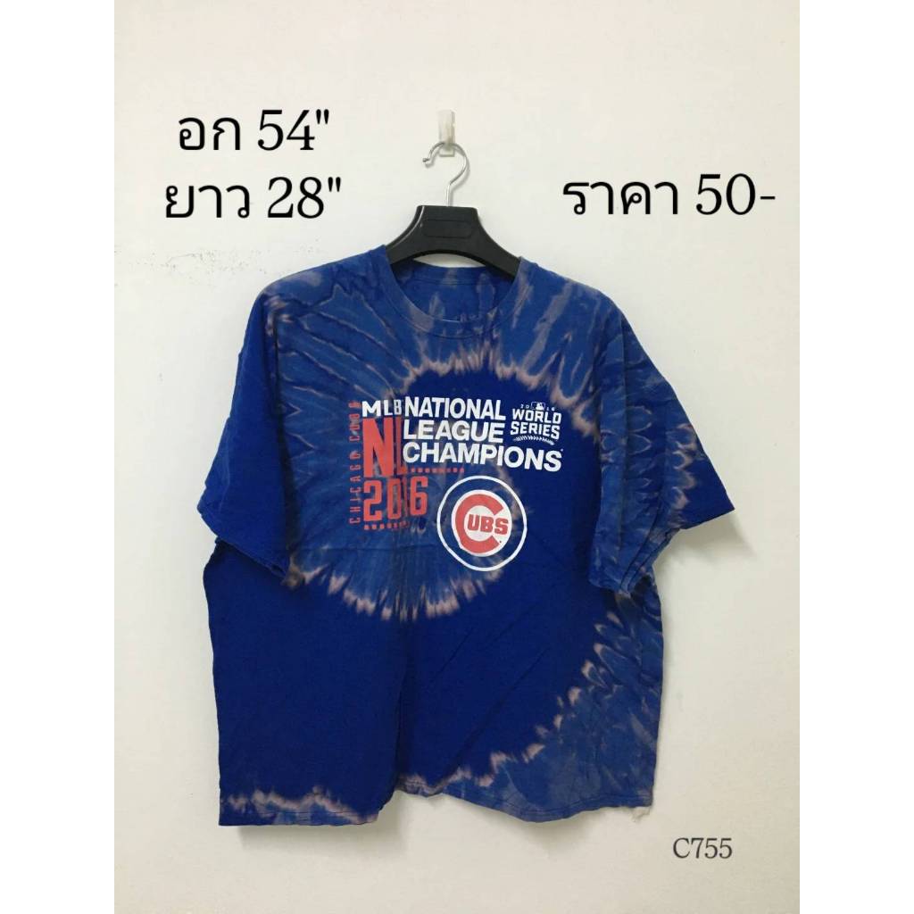 เสื้อยืดมือสองกัดสีไซส์ 3XL (C755)