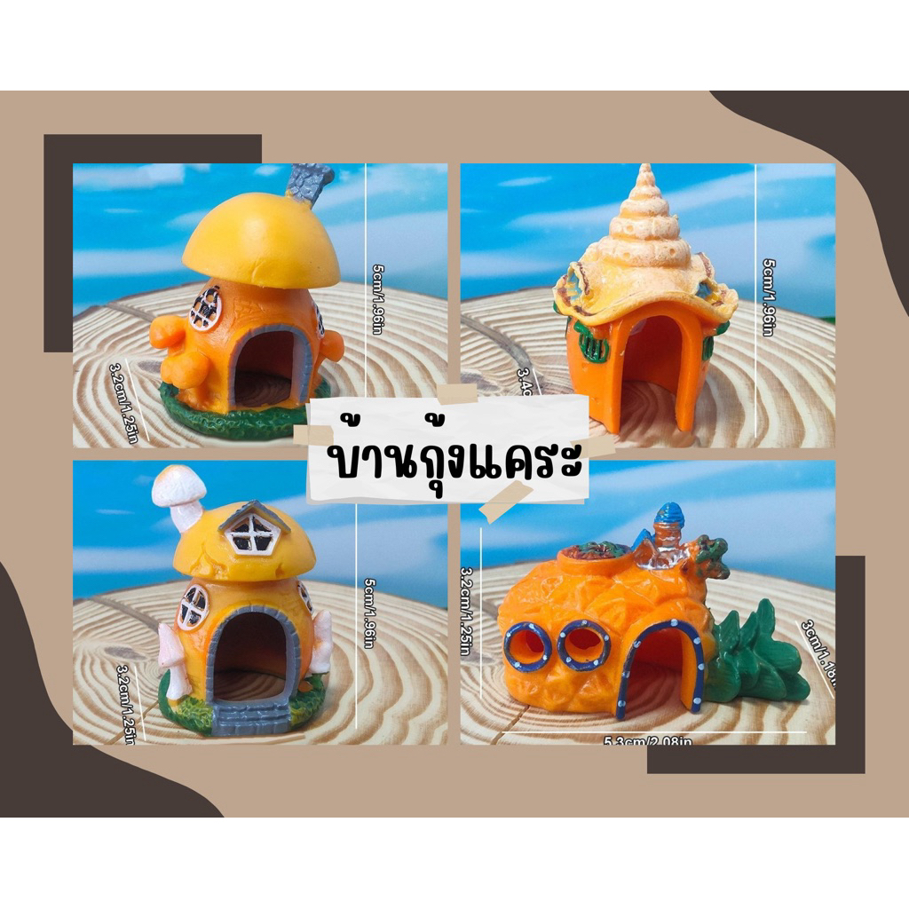 บ้านกุ้งแคระ ประดับตู้กุ้งแคระ ประดับตู้ปลา