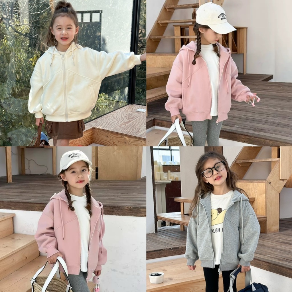 PRETTY BABY เสื้อคลุมเด็ก เสื้อแขนยาวมีฮู้ด เสื้อกันหนาวเด็ก(1948)