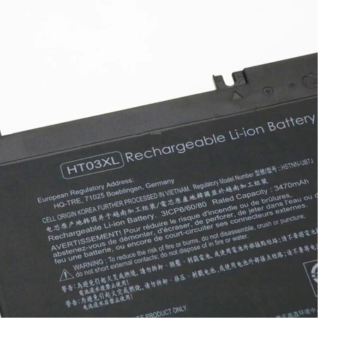 แบตเตอรี่ HT03XL 11.55V สำหรับ Pavilion HP 14-CE0025TU 14-CE0034TX 15-CS0037T 250 255 L11421-421 HST