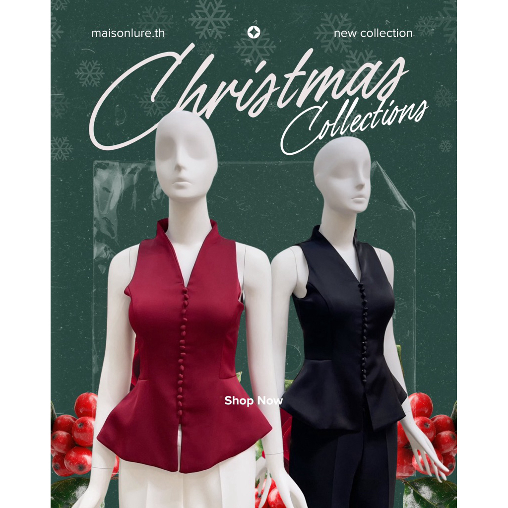 (only top) เฉพาะเสื้อ Christmas collection top