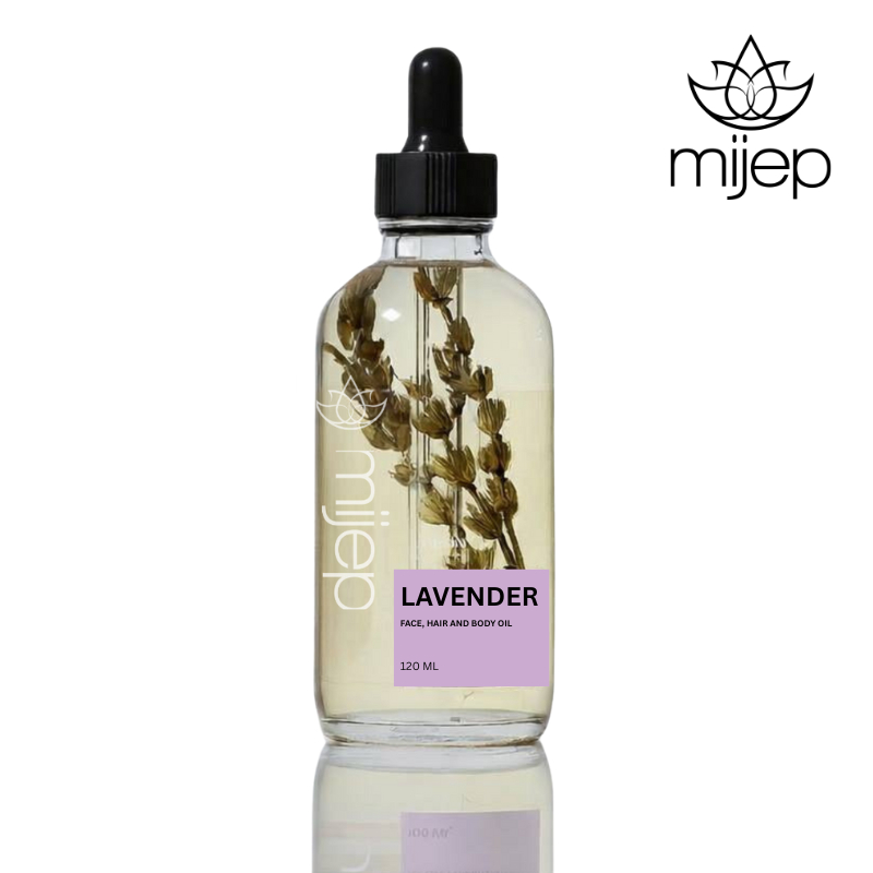 MIJEP Natural Lavender Oil - Multi Use Oil for Face, Body, Hair & Massage,aromatica body oil , body 