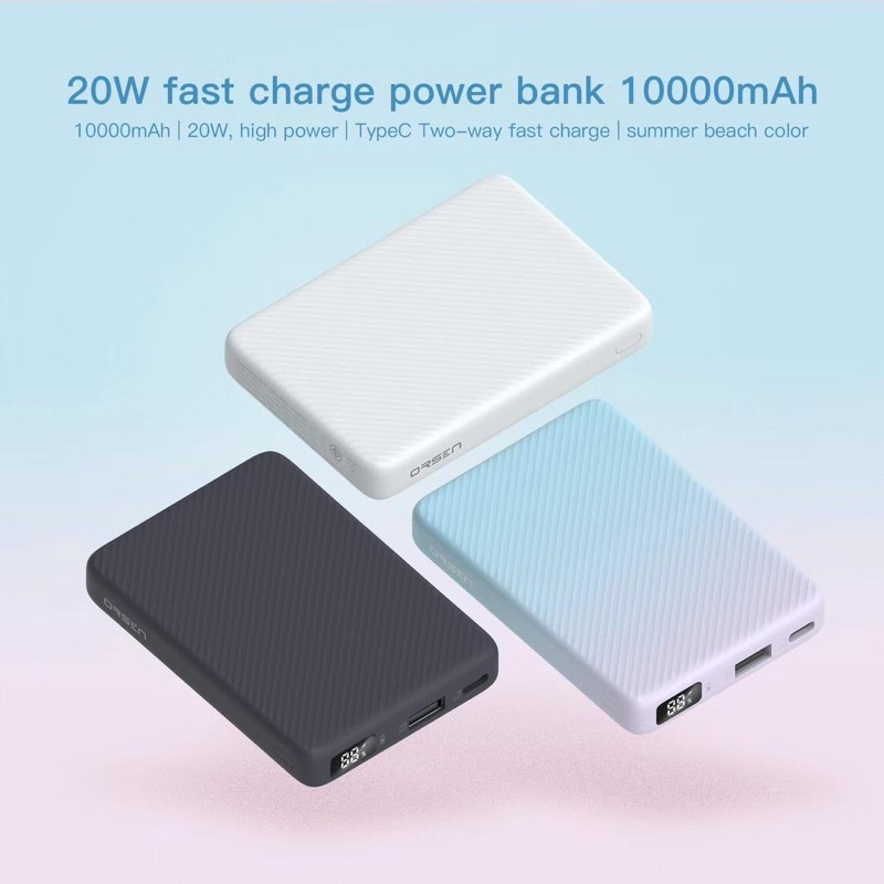 Orsen Eloop E48 แบตสำรอง 2 พอร์ต 10000mAh
