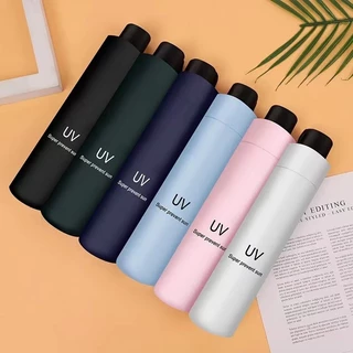 ร่มพับ ร่ม กันฝน ร่มพกพา ร่มกันแดด ร่มกันUV ร่มกันฝน ด้านในดำ ร่มพับ 3 ตอน น้ำหนักเบา พกพาสะดวก YS-01
