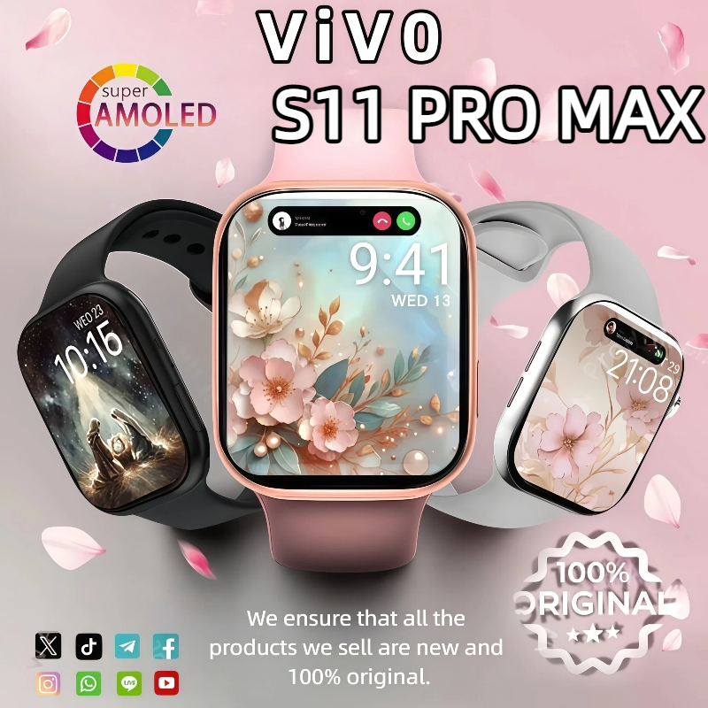 Smart watch สมาร์ทวอทช์ S11 Pro กันน้ําสุขภาพการตรวจสอบอัตราการเต้นของหัวใจหลายสปอร์ตนาฬิกาบลูทูธSports Watch Bluetooth