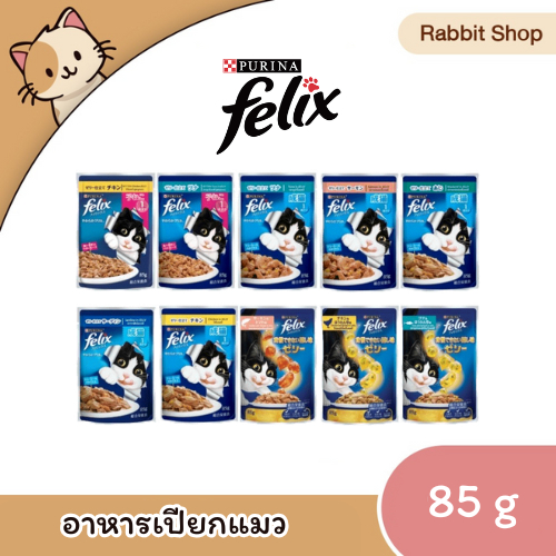 FELIX เฟลิกซ์ อาหารเปียกแมว [ยกโหล 12 ซอง] ขนาด 70 กรัม