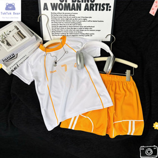 ชุดกีฬาเด็ก ชุดบอลเด็ก ระบายอากาศ แห้งเร็ว ใส่ได้ทั้งผู้ชายแ…